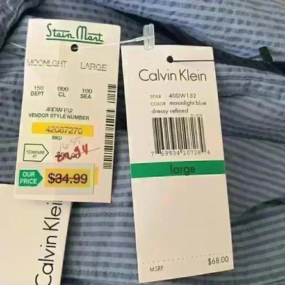 Calvin Klein NWT button‎ down - Picture 7 of 7